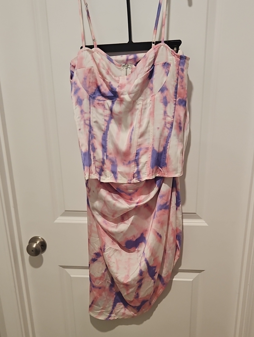 PrettyLittleThing Pink, White & Purple Two Piece Set